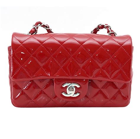 chanel mini rectangular red